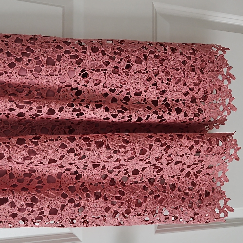 ASTR The Label Lace A Line Midi Dress Pink Mauve Size: Medium - Picture 4 of 16